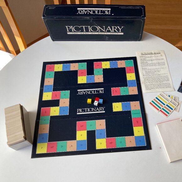 Vintage 1985 Pictionary The Game of Quick Draw board game 1st Edition 1st 1985 - Picture 1 of 8
